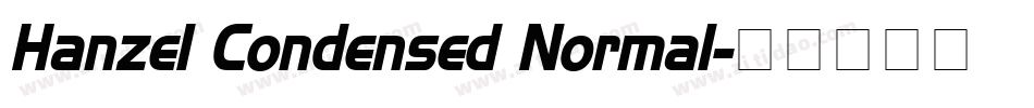 Hanzel Condensed Normal字体转换